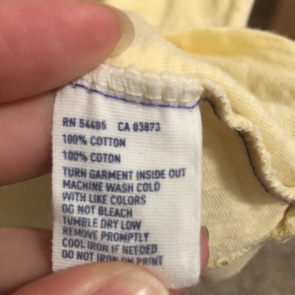 American Eagle Outfitters yellow short sleeved tee size large - Picture 5 of 6